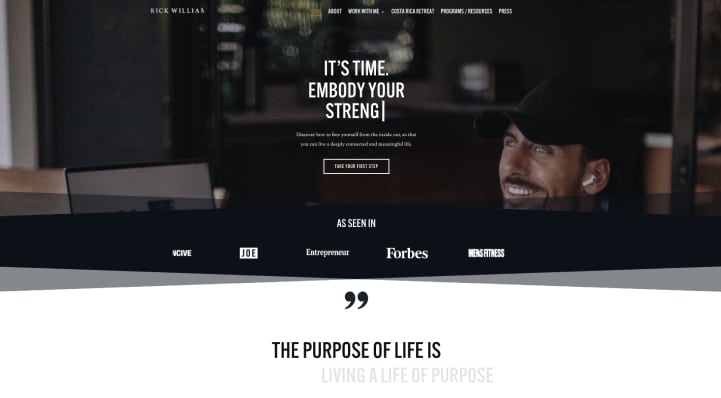 Showcasing branding for coaches with a great website